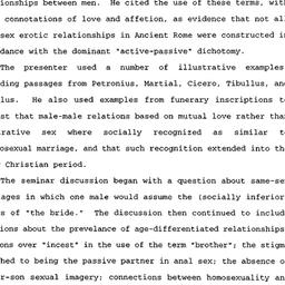 Minutes, 1994-03-03. Homose...