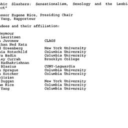 Minutes, 1994-12-01. Homose...