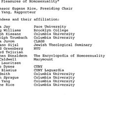Minutes, 1994-11-03. Homose...