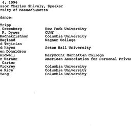 Minutes, 1996-04-04. Homose...