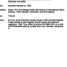 Announcements, 1995-12-05. ...
