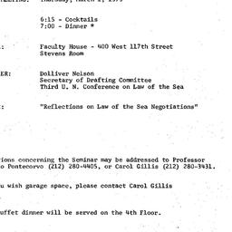 Announcements, 1979-03-01. ...