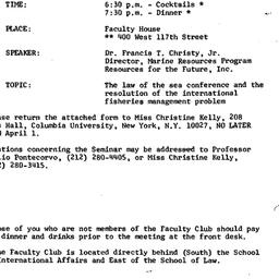Announcements, 1974-04-04. ...