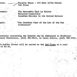 Announcements, 1977-02-03. ...