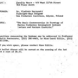 Announcements, 1977-03-03. ...