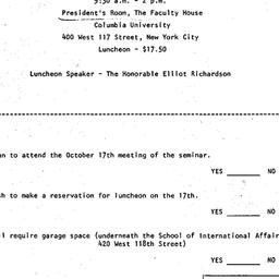 Announcements, 1980-10-17. ...