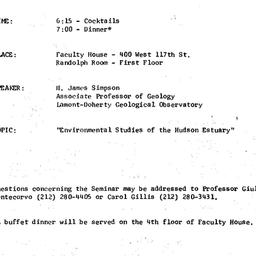 Announcements, 1980-02-06. ...