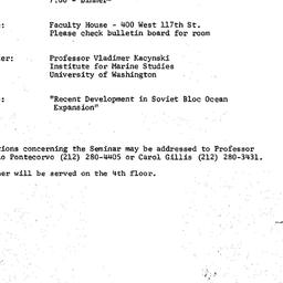 Announcements, 1980-03-27. ...