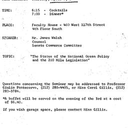 Announcements, 1975-04-03. ...