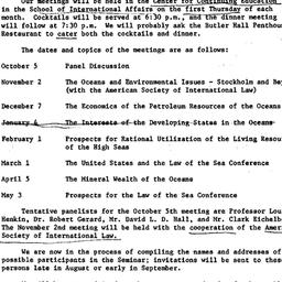 Announcements, 1973-06-27. ...