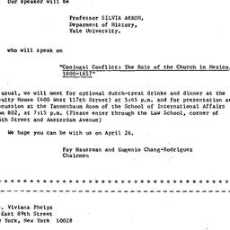 Announcements, 1979-04-26. ...