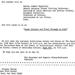 Announcements, 1979-05-10. ...