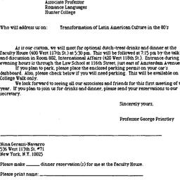 Announcements, 1991-03-07. ...