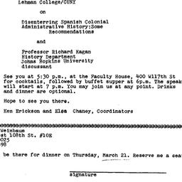 Announcements, 1974-03-21. ...