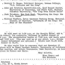 Announcements, 1973-10-18. ...