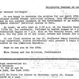 Announcements, 1974-04-18. ...