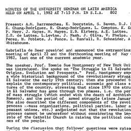 Minutes, 1982-04-01. Latin ...