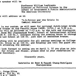 Announcements, 1982-04-01. ...