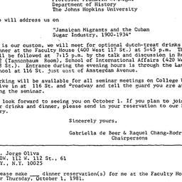 Announcements, 1981-10-01. ...