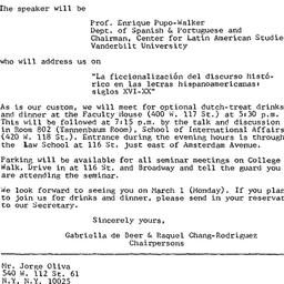 Announcements, 1982-03-01. ...