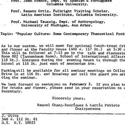 Announcements, 1984-02-02. ...