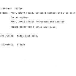 Minutes, 1987-02-05. Latin ...