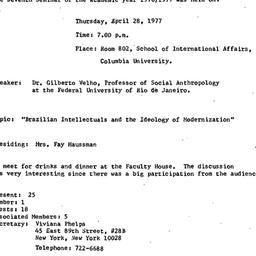 Minutes, 1977-04-28. Latin ...