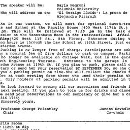 Announcements, 1994-10-06. ...