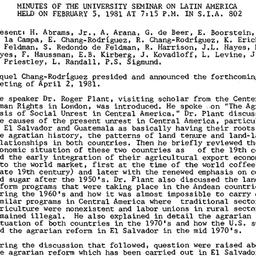 Minutes, 1981-02-05. Latin ...