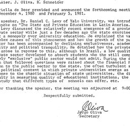 Minutes, 1980-11-06. Latin ...