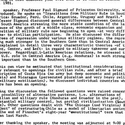 Minutes, 1981-05-07. Latin ...