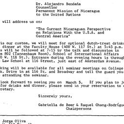 Announcements, 1981-03-05. ...