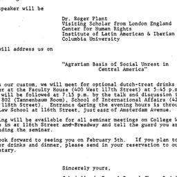 Announcements, 1981-02-05. ...