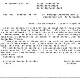 Announcements, 1993-02-04. ...