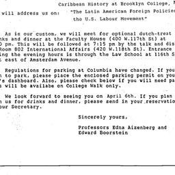Announcements, 1989-04-06. ...