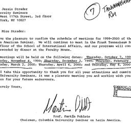 Correspondence, 2000-06-11....