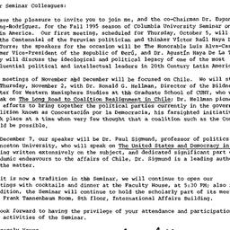 Announcements, 1995-10-05. ...