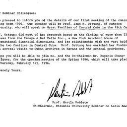 Announcements, 1996-02-01. ...