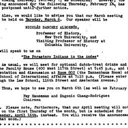 Announcements, 1980-02-01. ...