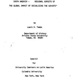 Speaker's paper, 1980-0...