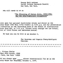 Announcements, 1979-10-04. ...
