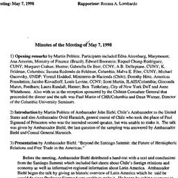Minutes, 1999-05-07. Latin ...