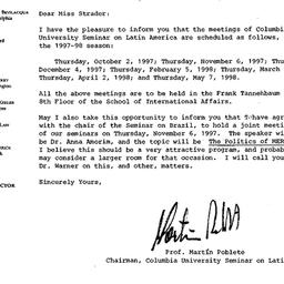 Correspondence, 1999-07-23....