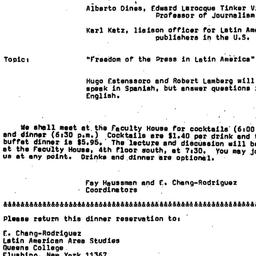 Announcements, 1974-12-12. ...