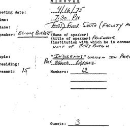 Minutes, 1975-04-16. Latin ...