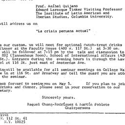 Announcements, 1983-05-05. ...