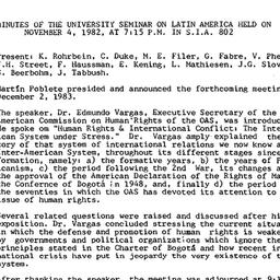 Minutes, 1982-11-04. Latin ...