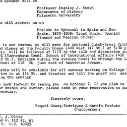 Announcements, 1982-10-07. ...