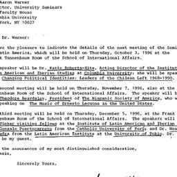 Correspondence, 1996-09-03....