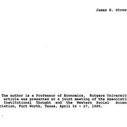 Speaker's paper, 1985-1...